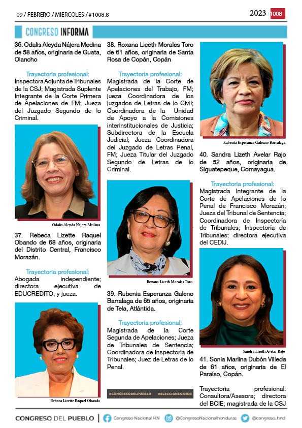 Conoce a los 45 nominados a magistrados y magistradas de la CSJ